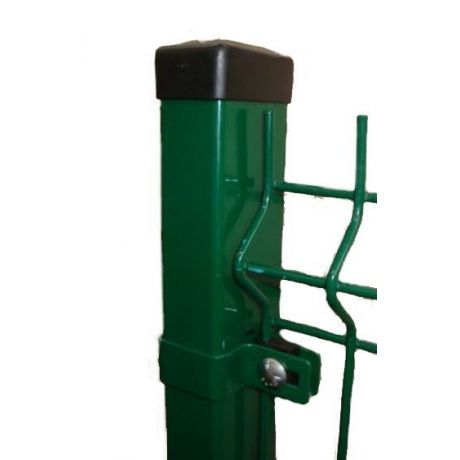 Sloupek hranatý 60x40 mm, výška 160 cm PVC zelený 6005