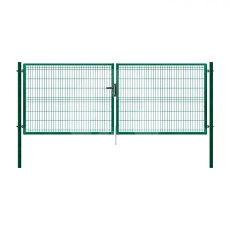 Brána PILOFOR 3D 4118x1245 RAL 6005 PVC zelena